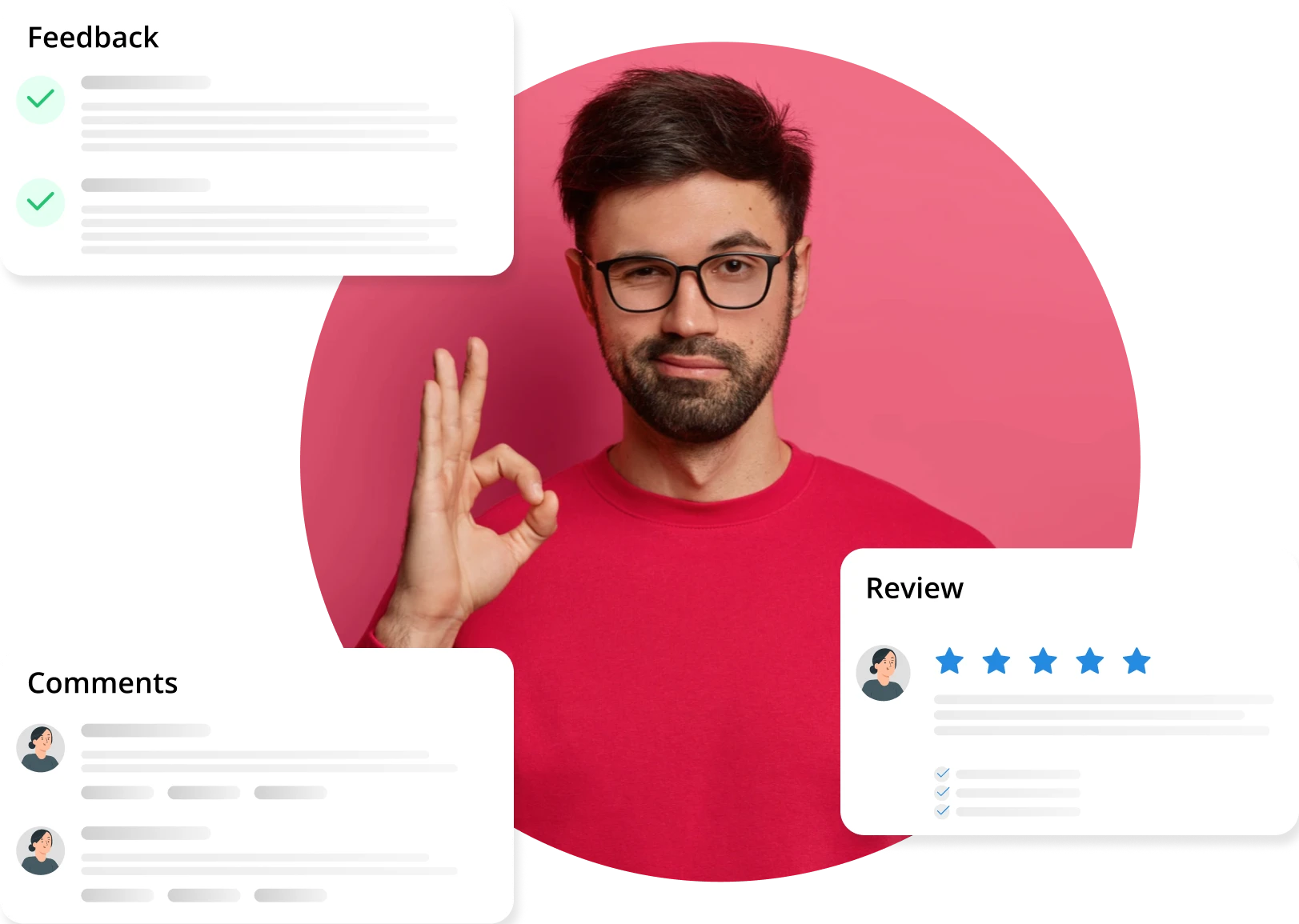 Self-service answers in chat